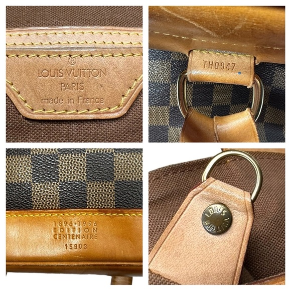 Authentic Louis Vuitton Damier Ebene Arlequin Centenaire Leather Soho Backpack - Picture 2 of 15